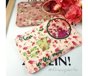 Stickdatei ITH - Mug Rug "Coffee/Tea is like a hug in a mug"